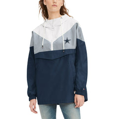Dallas Cowboys Tommy Hilfiger Women's Staci Half-Zip Hoodie Windbreaker Jacket | NFL US