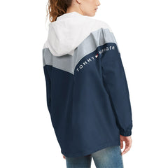 Dallas Cowboys Tommy Hilfiger Women's Staci Half-Zip Hoodie Windbreaker Jacket | NFL US
