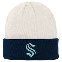 Seattle Kraken Youth Logo Cuffed Knit Hat -  NHL Hats