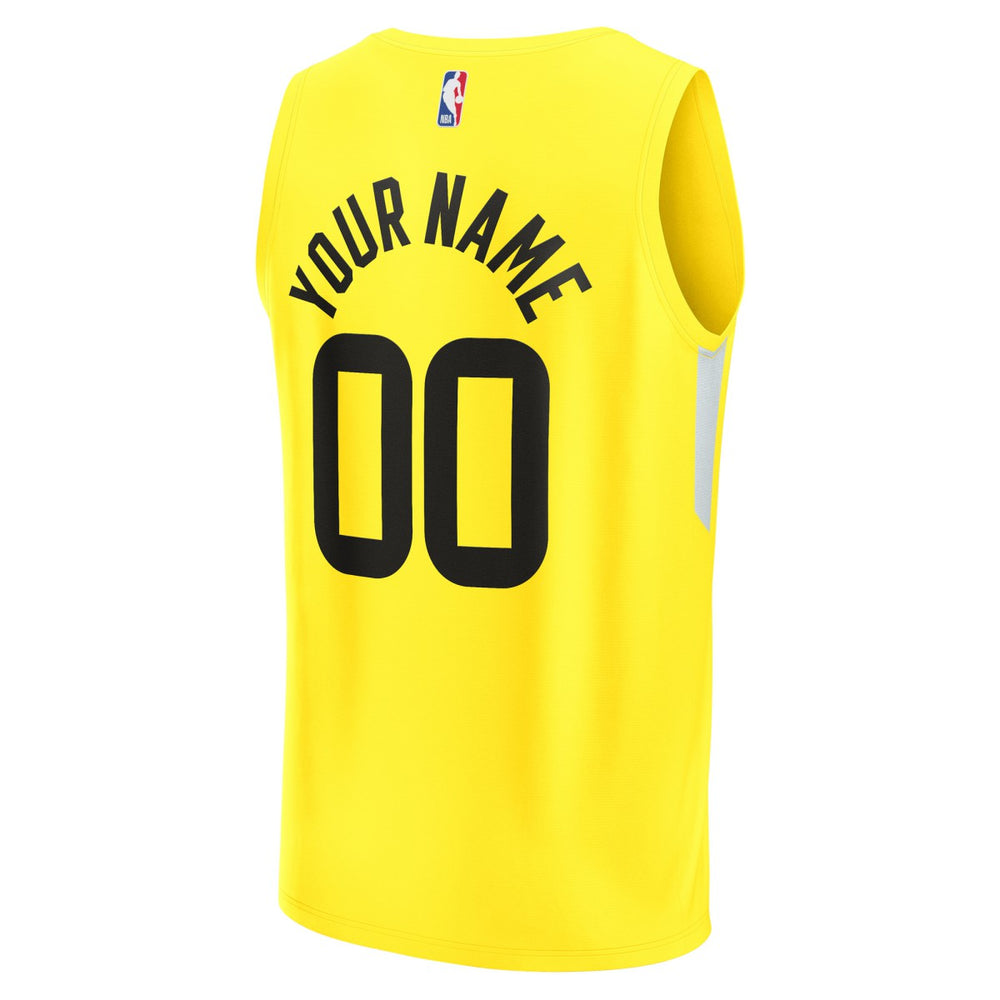 Yellow Utah Jazz Youth Fast Break Replica Custom Jersey | NBA