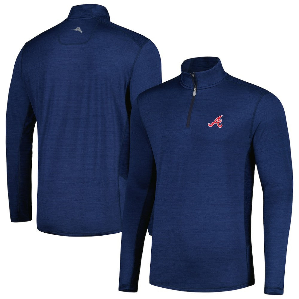 Atlanta Braves Tommy Bahama Delray IslandZone Half-Zip Top - MLB Tops