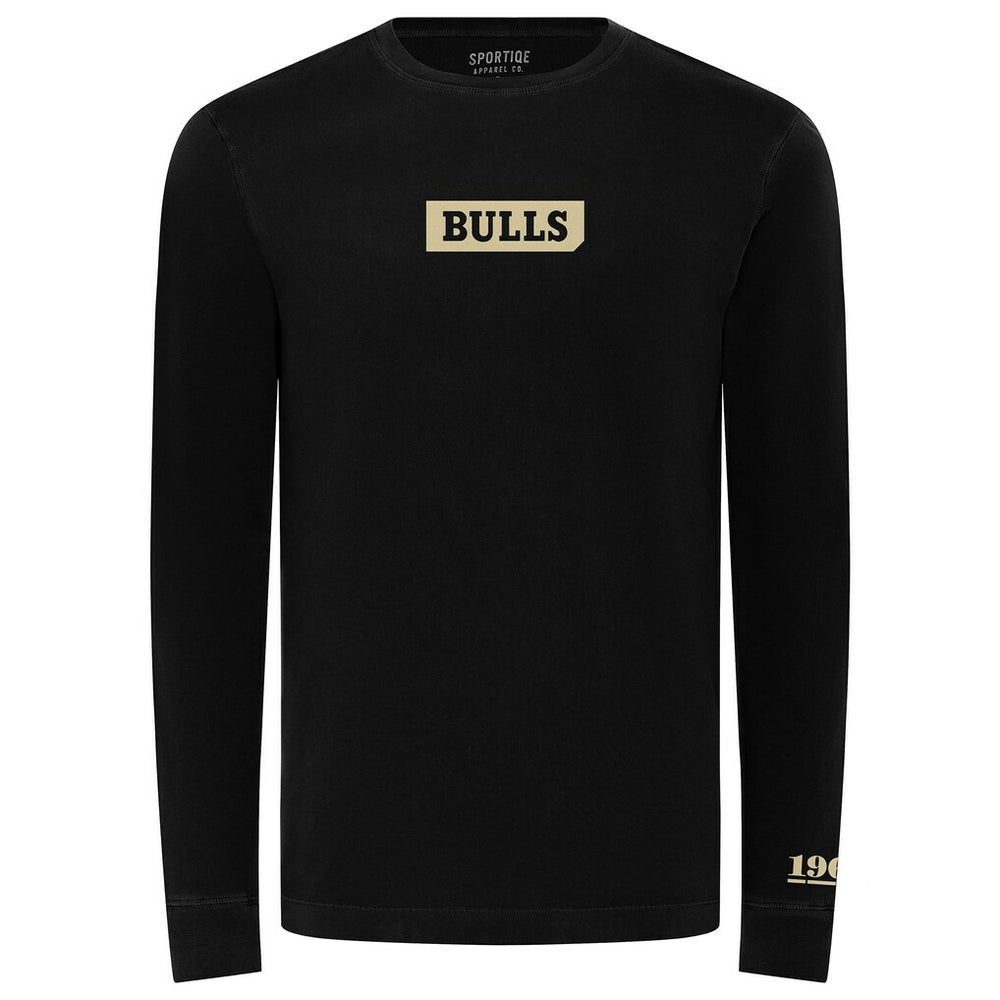 Black Chicago Bulls Sportiqe Unisex 1966 Collection Mohave Pullover Sweatshirt | NBA