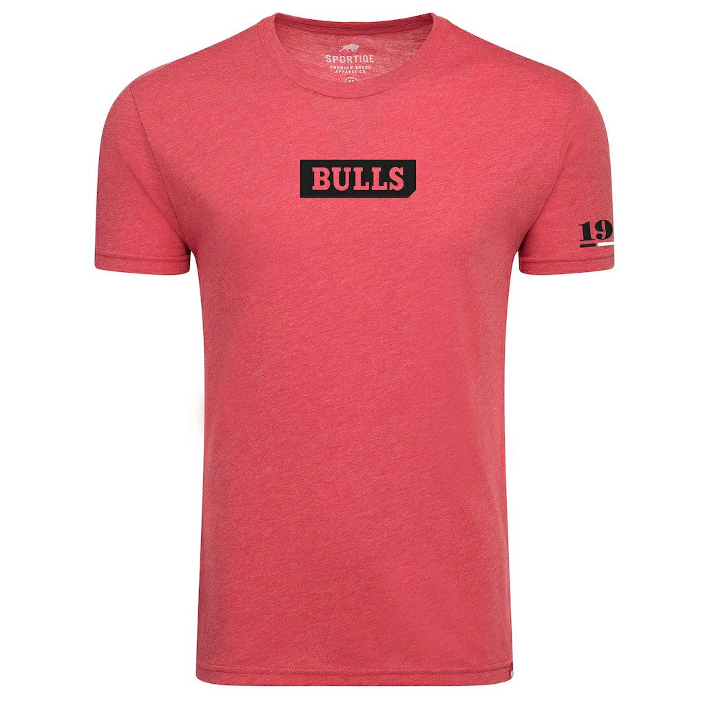 Red Chicago Bulls Sportiqe Unisex 1966 Collection Comfy Tri-Blend T-Shirt sale | NBA