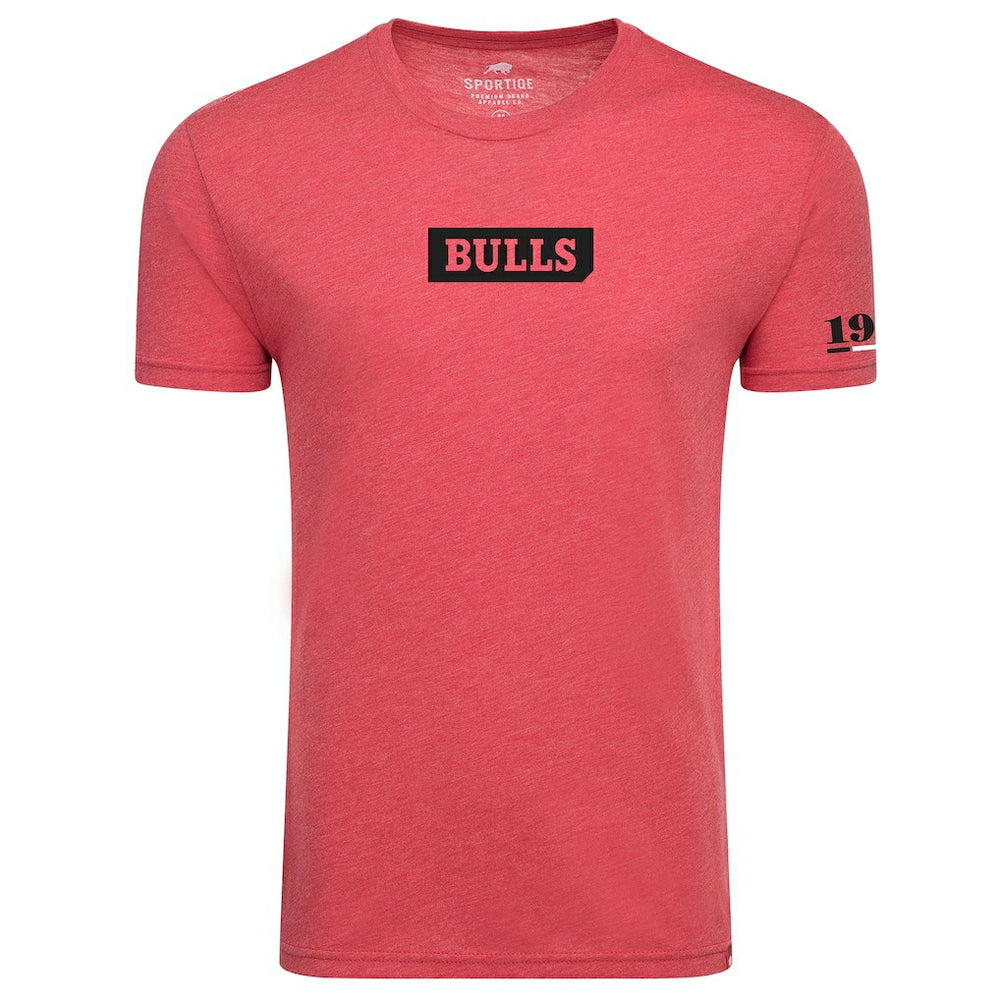 Red Chicago Bulls Sportiqe Unisex 1966 Collection Comfy Tri-Blend T-Shirt sale | NBA