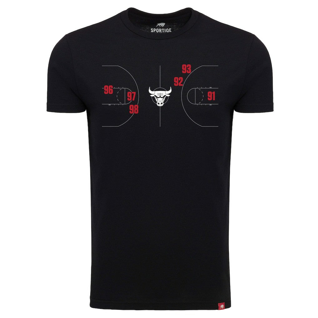 Black Chicago Bulls Sportiqe Unisex 1966 Collection Comfy Tri-Blend T-Shirt sale | NBA