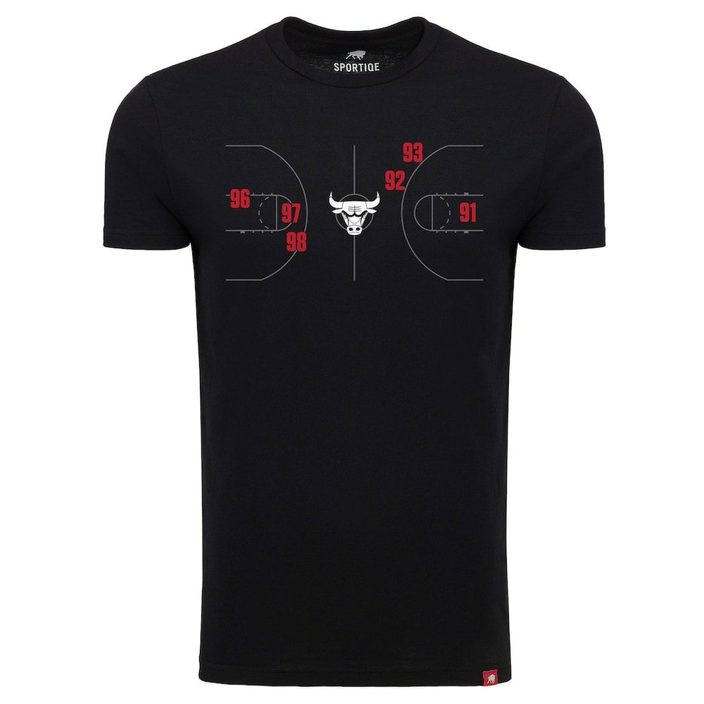 Black Chicago Bulls Sportiqe Unisex 1966 Collection Comfy Tri-Blend T-Shirt sale | NBA