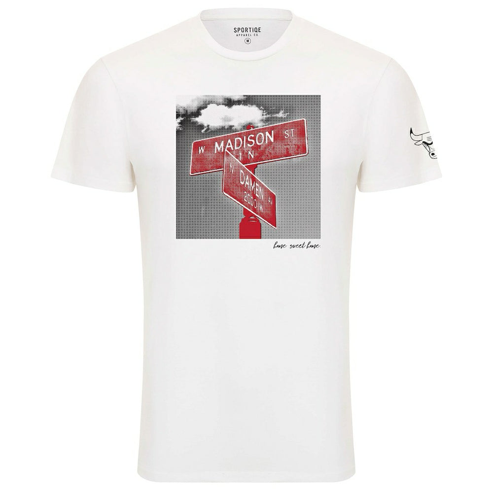 White Chicago Bulls Sportiqe Unisex 1966 Collection Bingham T-Shirt sale | NBA