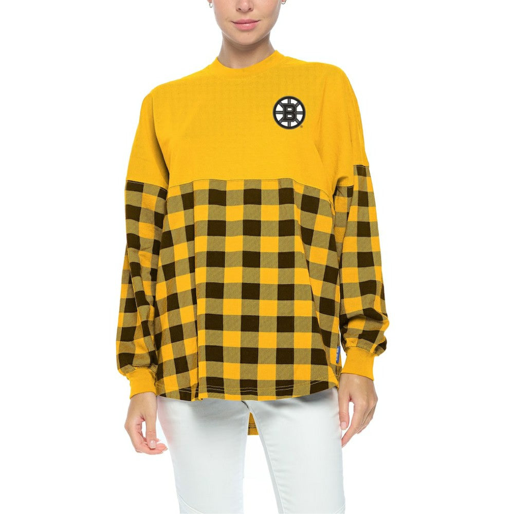 Boston Bruins Fanatics Women's Buffalo Check Long Sleeve T-Shirt -  NHL T-shirts