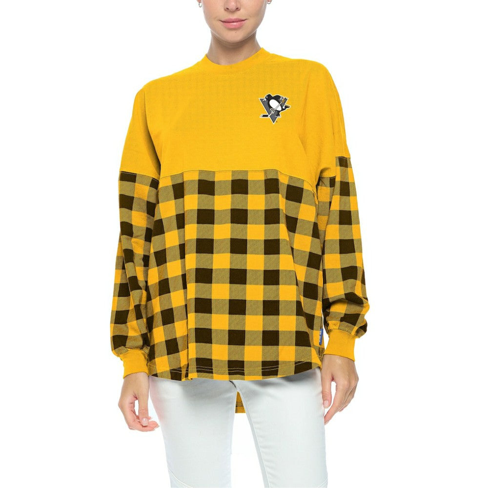 Pittsburgh Penguins Fanatics Women's Buffalo Check Long Sleeve T-Shirt -  NHL T-shirts