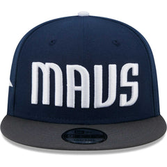 Navy/Gray Dallas Mavericks Jersey Hook Statement Edition 9FIFTY Snapback Hat sale | NBA