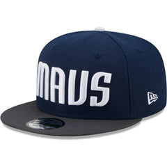 Navy/Gray Dallas Mavericks Jersey Hook Statement Edition 9FIFTY Snapback Hat sale | NBA