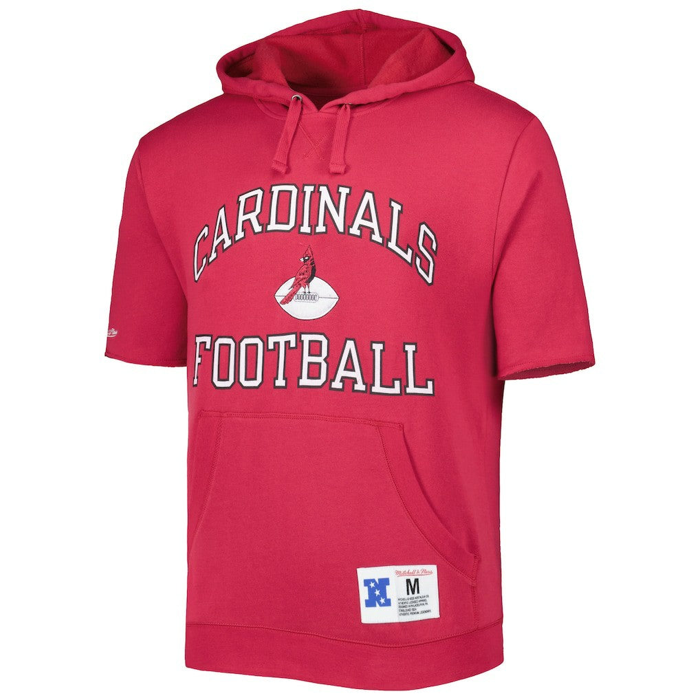 Arizona Cardinals Washed Short Sleeve Pullover Hoodie | NFL Discount