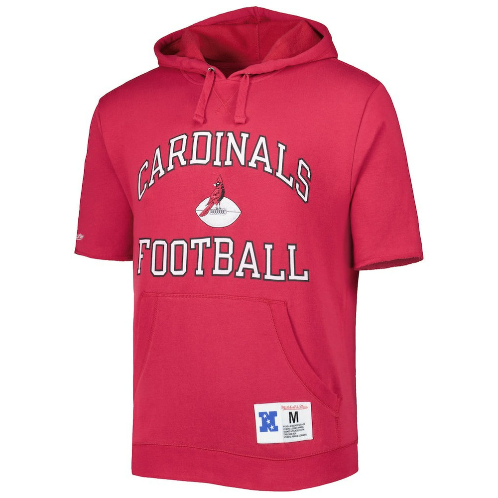 Arizona Cardinals Washed Short Sleeve Pullover Hoodie | NFL Discount
