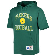 Green Bay Packers Washed Short Sleeve Pullover Hoodie | NFL Outlet