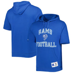 Los Angeles Rams Washed Short Sleeve Pullover Hoodie | NFL Sale