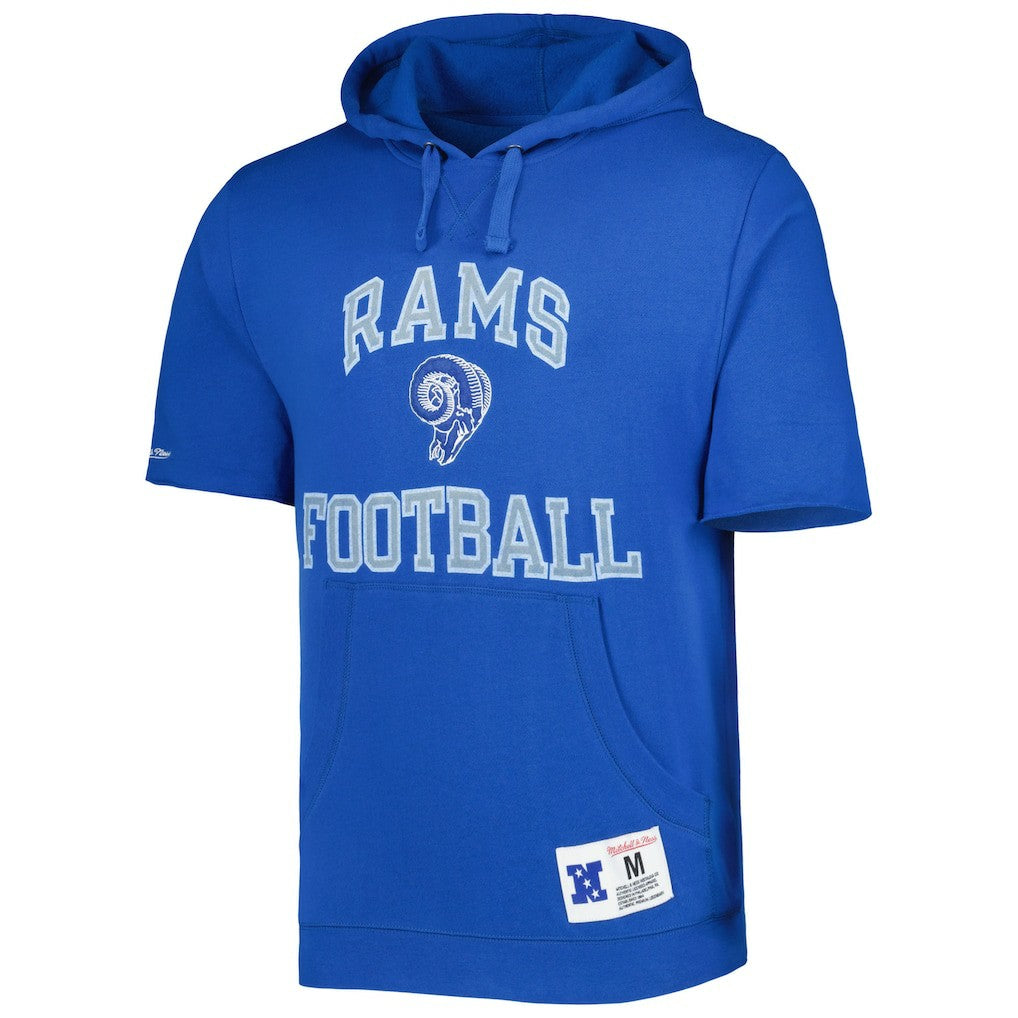 Los Angeles Rams Washed Short Sleeve Pullover Hoodie | NFL Sale