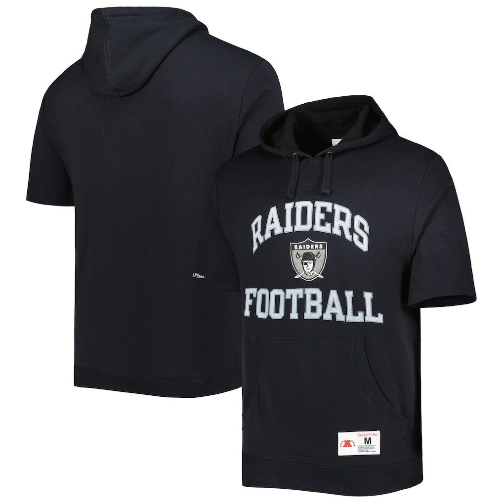 Las Vegas Raiders Washed Short Sleeve Pullover Hoodie | NFL Near me