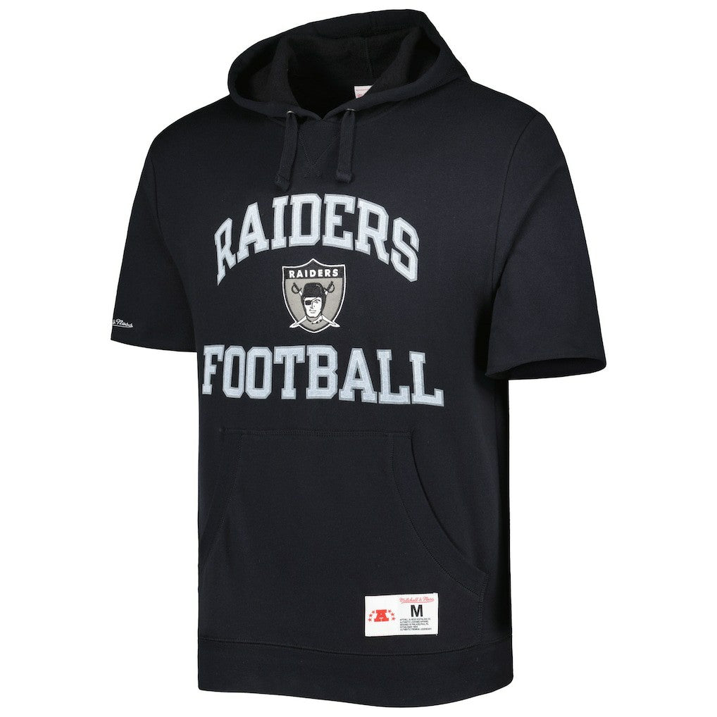 Las Vegas Raiders Washed Short Sleeve Pullover Hoodie | NFL Near me