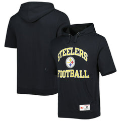Pittsburgh Steelers Washed Short Sleeve Pullover Hoodie | NFL US