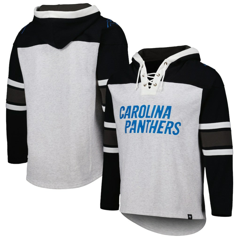 Carolina Panthers '47 Gridiron Lace-Up Pullover Hoodie | NFL Hot