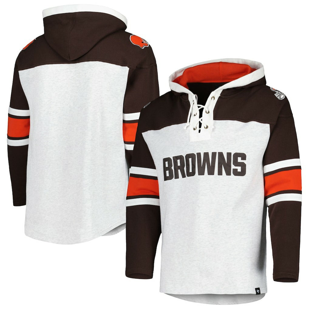 Cleveland Browns '47 Gridiron Lace-Up Pullover Hoodie | NFL New