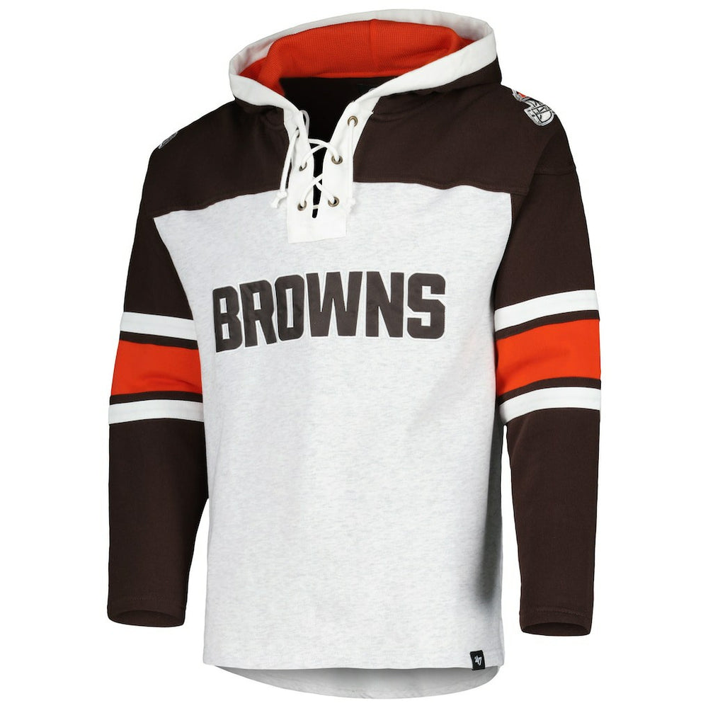 Cleveland Browns '47 Gridiron Lace-Up Pullover Hoodie | NFL New