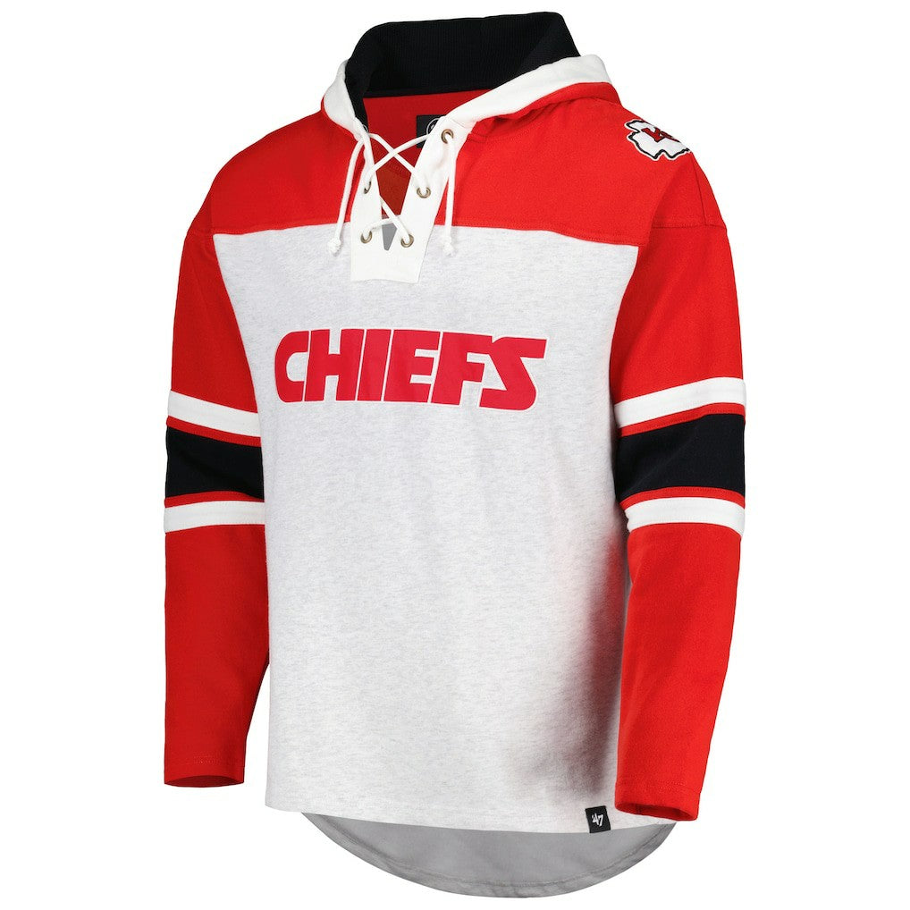 Kansas City Chiefs '47 Gridiron Lace-Up Pullover Hoodie | NFL Sale