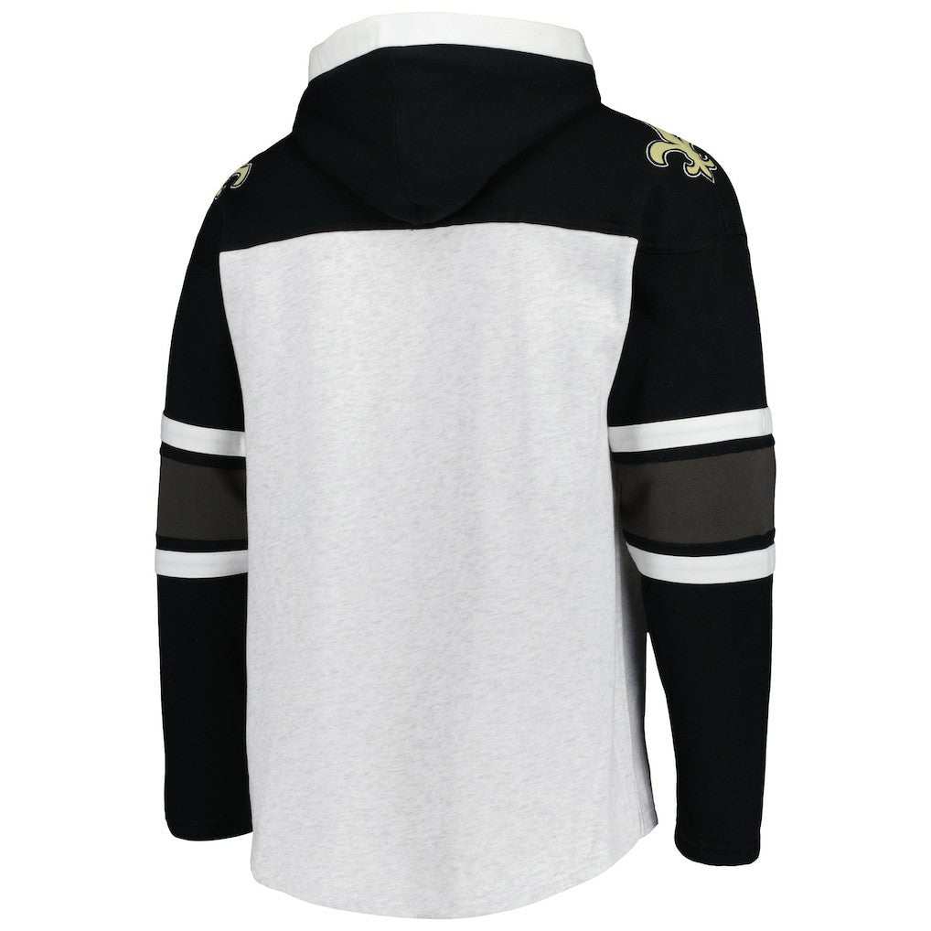 New Orleans Saints '47 Gridiron Lace-Up Pullover Hoodie | NFL On sale