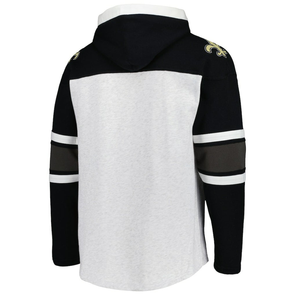 New Orleans Saints '47 Gridiron Lace-Up Pullover Hoodie | NFL On sale