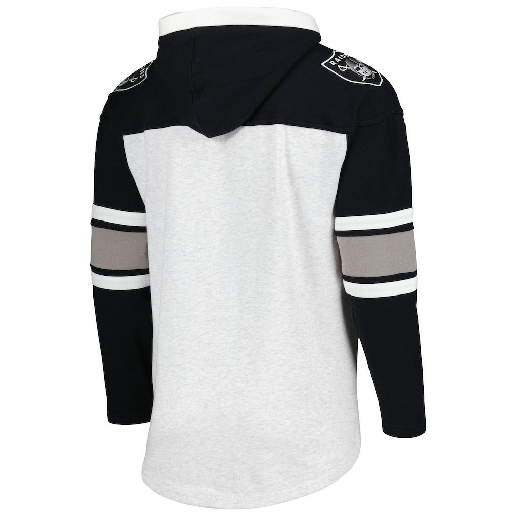 Las Vegas Raiders '47 Gridiron Lace-Up Pullover Hoodie | NFL On sale