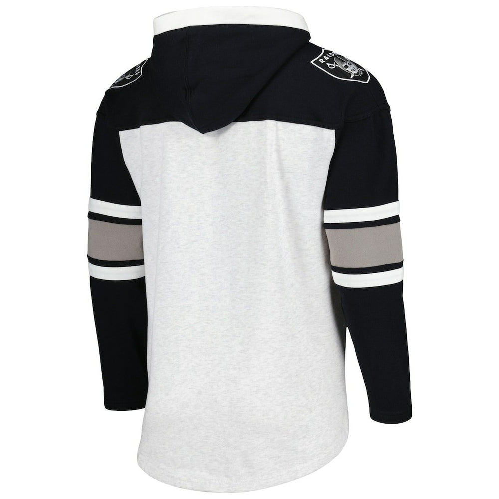 Las Vegas Raiders '47 Gridiron Lace-Up Pullover Hoodie | NFL On sale