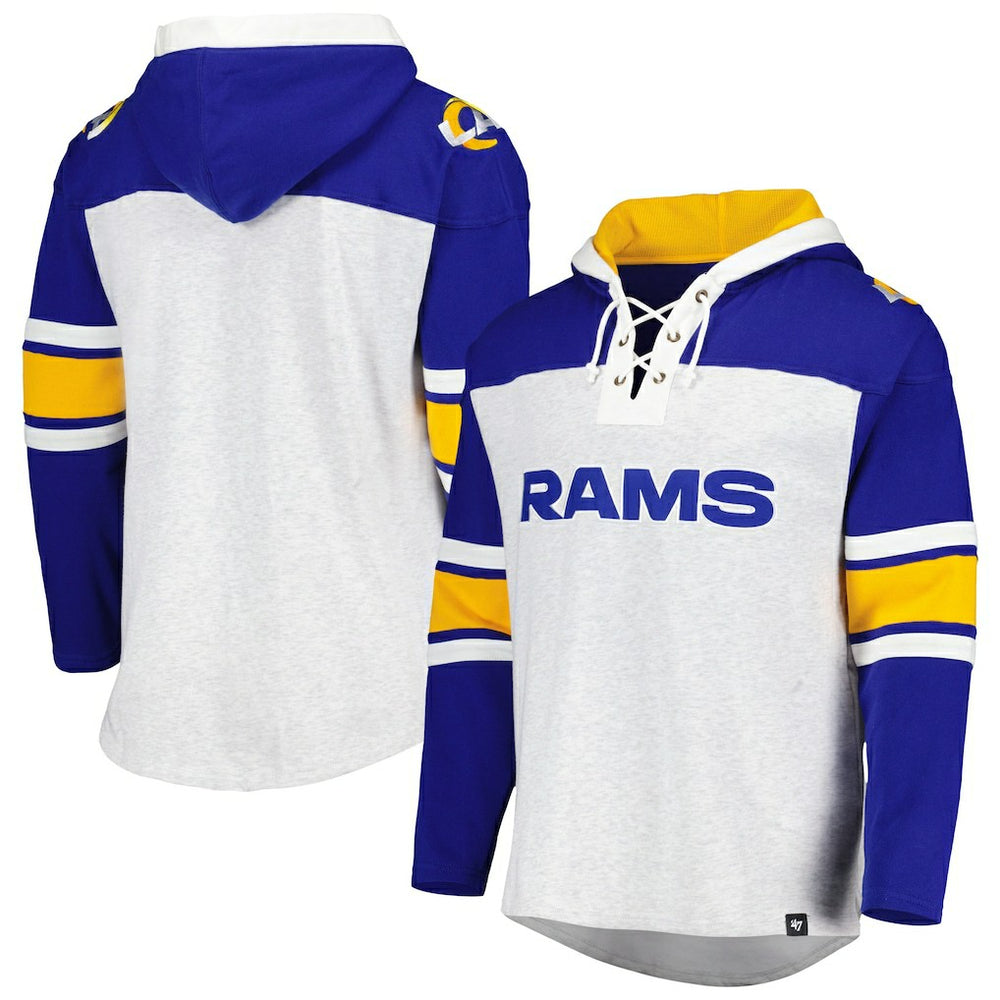 Los Angeles Rams '47 Gridiron Lace-Up Pullover Hoodie | NFL Near me