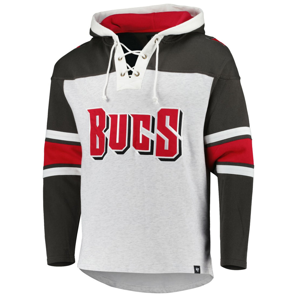 Tampa Bay Buccaneers '47 Gridiron Lace-Up Pullover Hoodie | NFL Discount