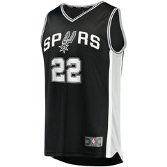 Black Malaki Branham San Antonio Spurs Fast Break Replica Player Jersey | NBA