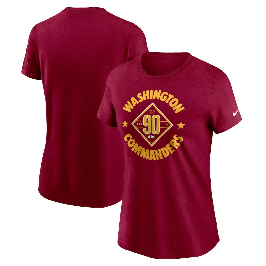 Washington Commanders Women's 90th Anniversary T-Shirt | NFL New