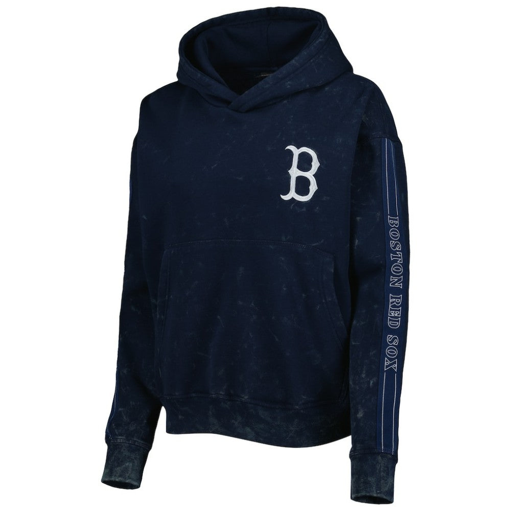Boston Red Sox The Wild Collective Women's Marble Pullover Hoodie - MLB Hoodies