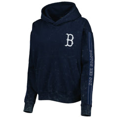Boston Red Sox The Wild Collective Women's Marble Pullover Hoodie - MLB Hoodies