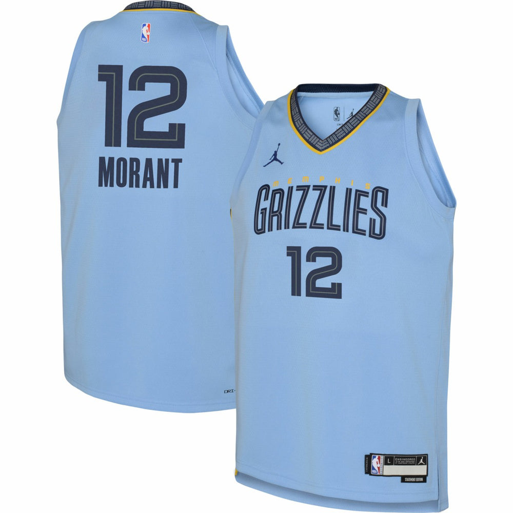 Light Blue Ja Morant Memphis Grizzlies Jordan Brand Youth Swingman Jersey | NBA