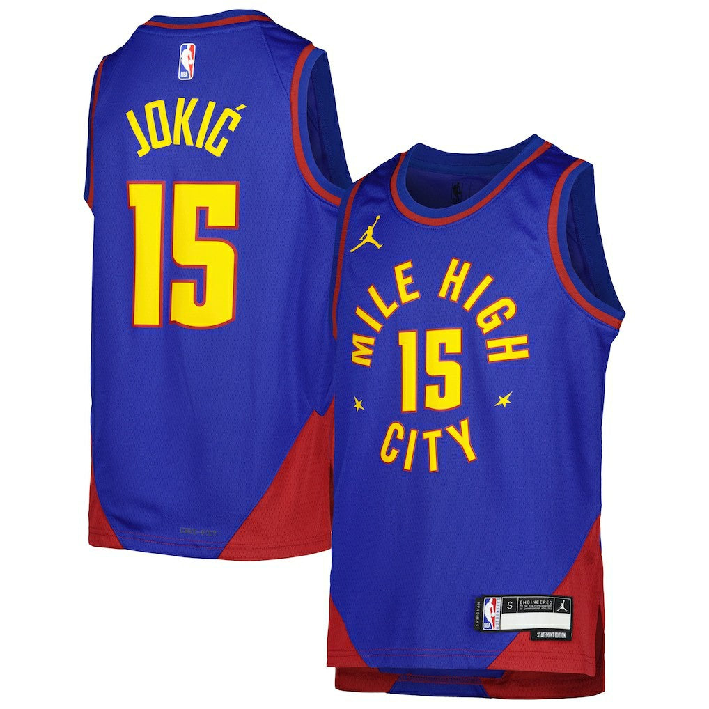 Blue Nikola Jokic Denver Nuggets Jordan Brand Youth Swingman Jersey sale | NBA