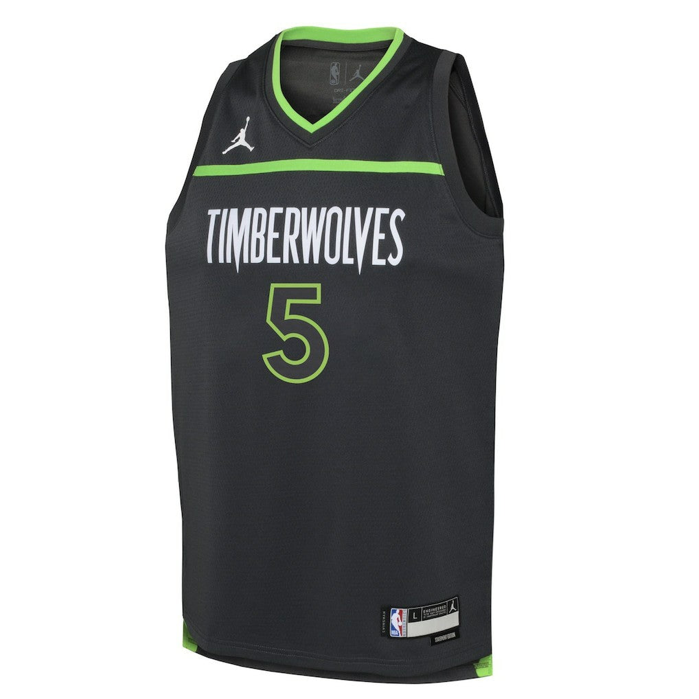 Black Anthony Edwards Minnesota Timberwolves Jordan Brand Youth Swingman Jersey | NBA