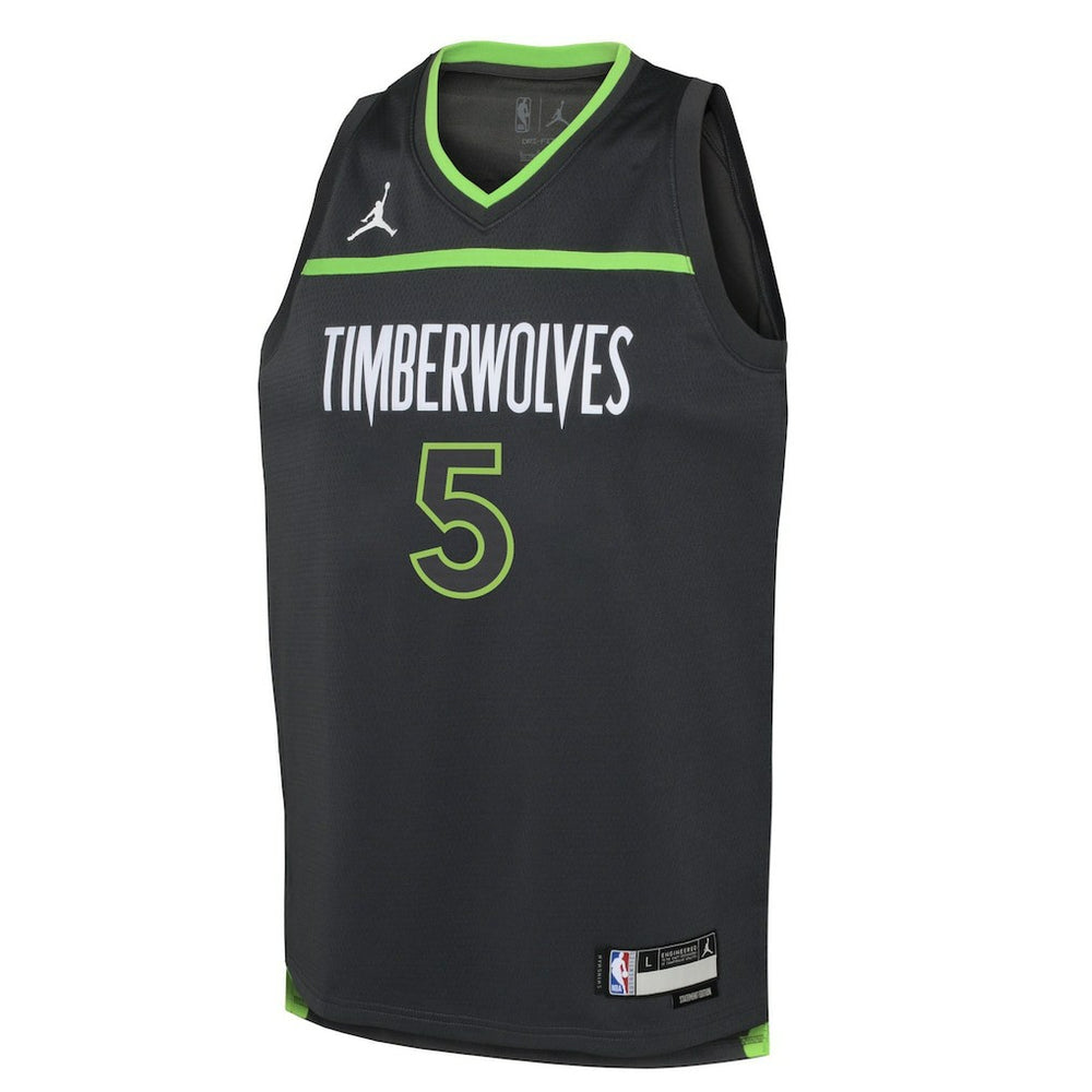 Black Anthony Edwards Minnesota Timberwolves Jordan Brand Youth Swingman Jersey | NBA