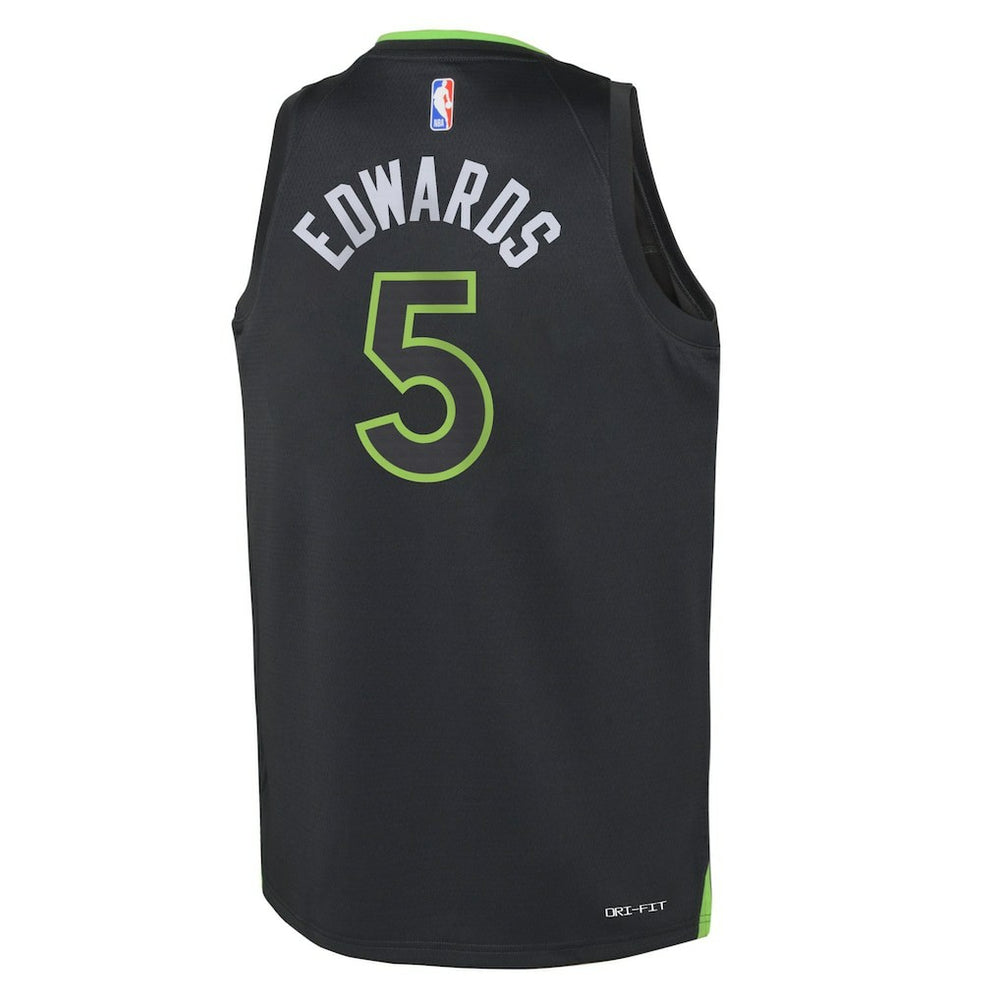 Black Anthony Edwards Minnesota Timberwolves Jordan Brand Youth Swingman Jersey | NBA