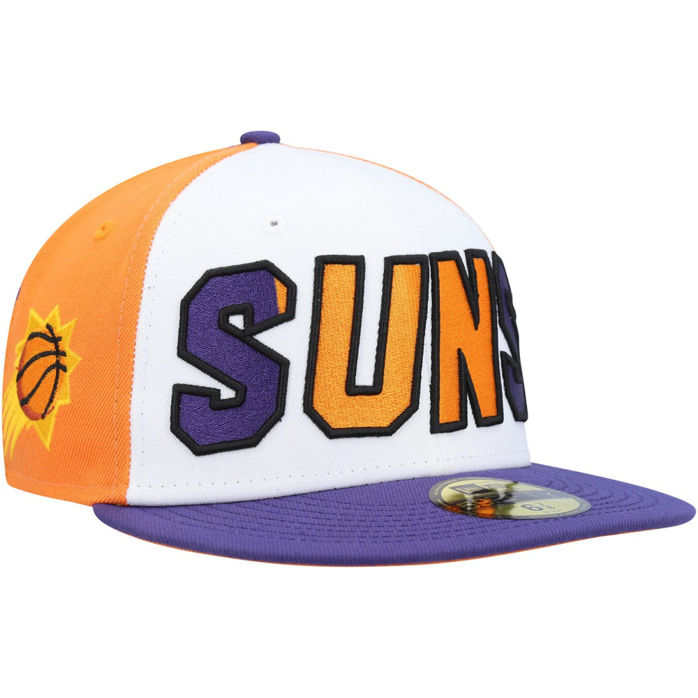 White/Purple Phoenix Suns Back Half 9FIFTY Fitted Hat | NBA