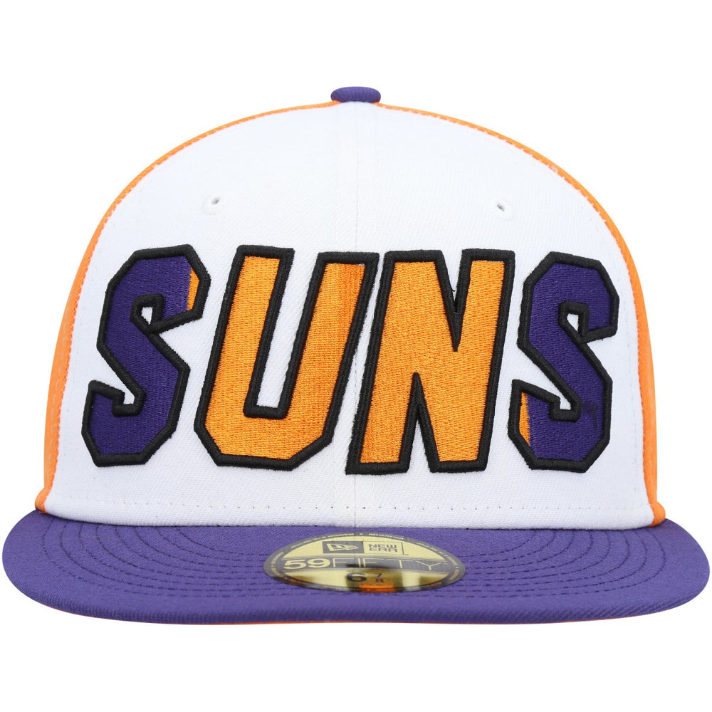 White/Purple Phoenix Suns Back Half 9FIFTY Fitted Hat | NBA