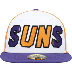 White/Purple Phoenix Suns Back Half 9FIFTY Fitted Hat | NBA