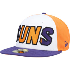 White/Purple Phoenix Suns Back Half 9FIFTY Fitted Hat | NBA