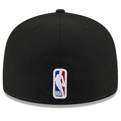White/Black Utah Jazz Back Half 59FIFTY Fitted Hat | NBA