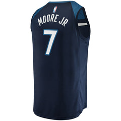 Edition - Navy Wendell Moore Jr. Minnesota Timberwolves 2022 NBA Draft First Round Pick Fast Break Replica Player Jersey Icon | NBA
