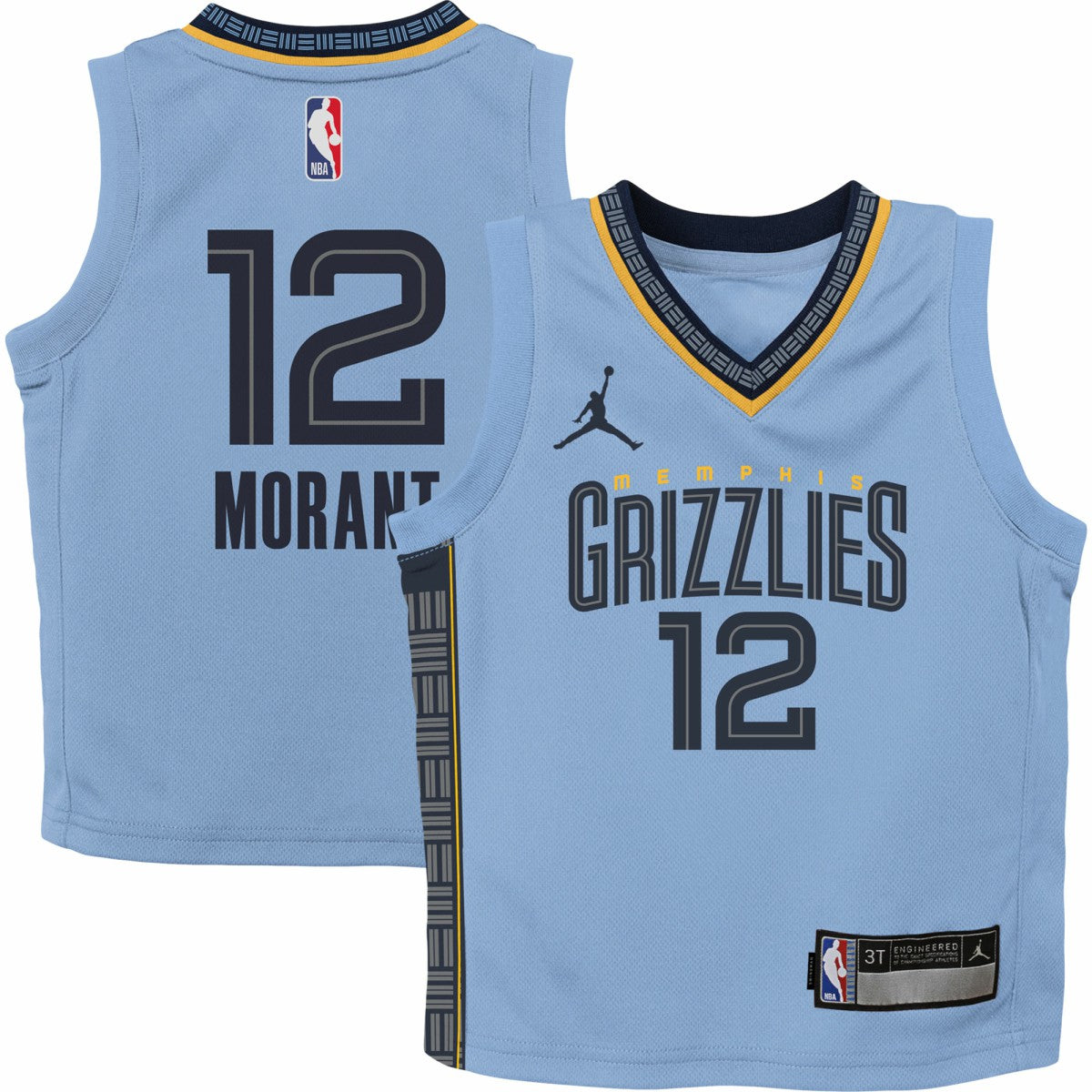 Light Blue Ja Morant Memphis Grizzlies Jordan Brand Preschool 2022/23 Statement Edition Jersey | NBA