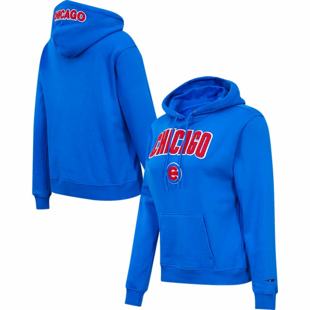 Chicago Cubs Pro Standard Women's Classic Fleece Pullover Hoodie - MLB Hoodies